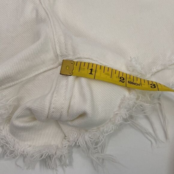 Madewell Relaxed Denim Shorts in Tile White Women’s Size 30 - Picture 13 of 14